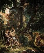 Eugene Delacroix, Jacob Wrestling with the Angel